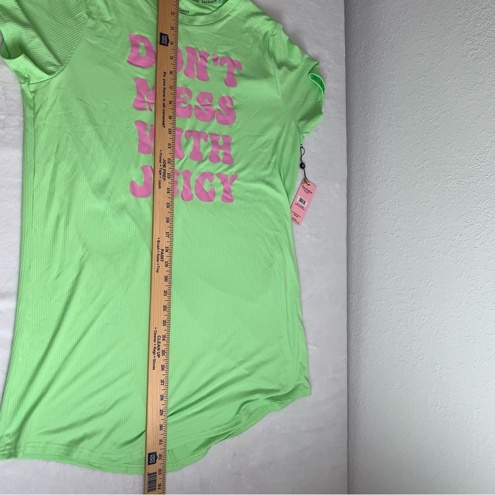 Juicy couture lime green pink ribbed night gown night dress size XL new with tag - Picture 4 of 7